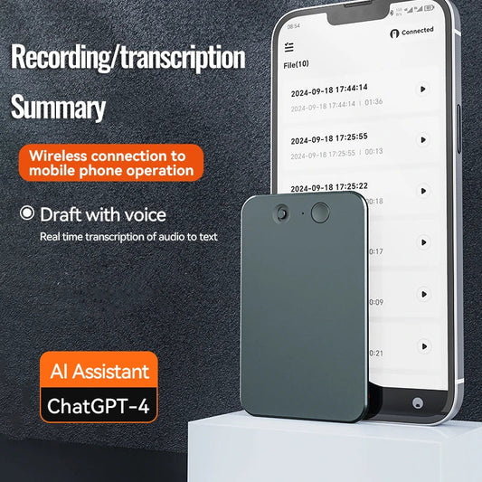 AI Powered ChatGPT-4 Smart Voice Recorder | Phone Call Recording, Transcription, Summarization & 58-Language Translator Wasi Zone
