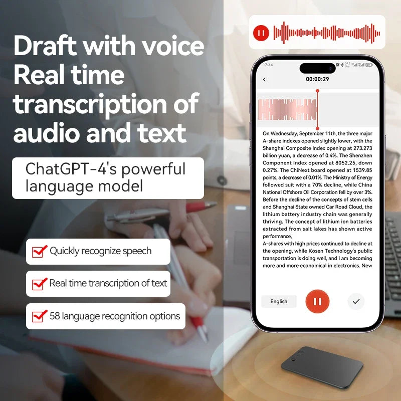 AI Powered ChatGPT-4 Smart Voice Recorder | Phone Call Recording, Transcription, Summarization & 58-Language Translator Wasi Zone