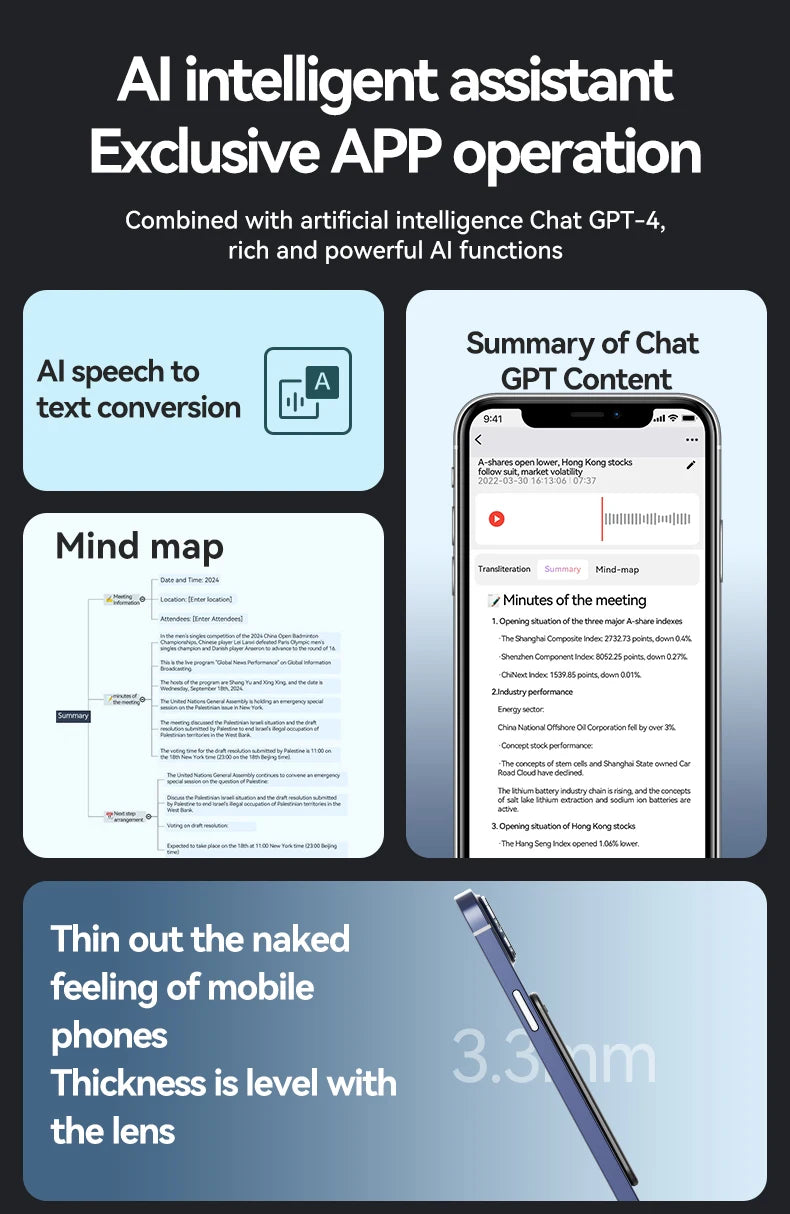 AI Powered ChatGPT-4 Smart Voice Recorder | Phone Call Recording, Transcription, Summarization & 58-Language Translator Wasi Zone